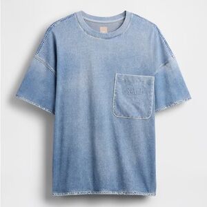 NWT BÉIS x GAP Denim Wash Pocket Tee | Relaxed Fit